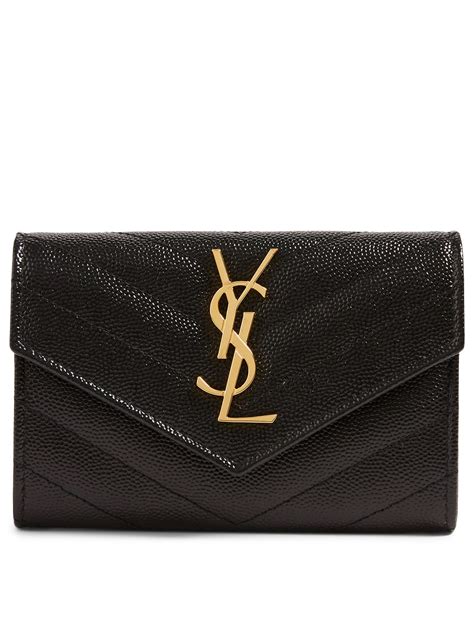 ysl monogram quilted wallet